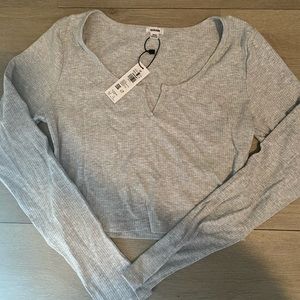 NWT Garage cropped long sleeve